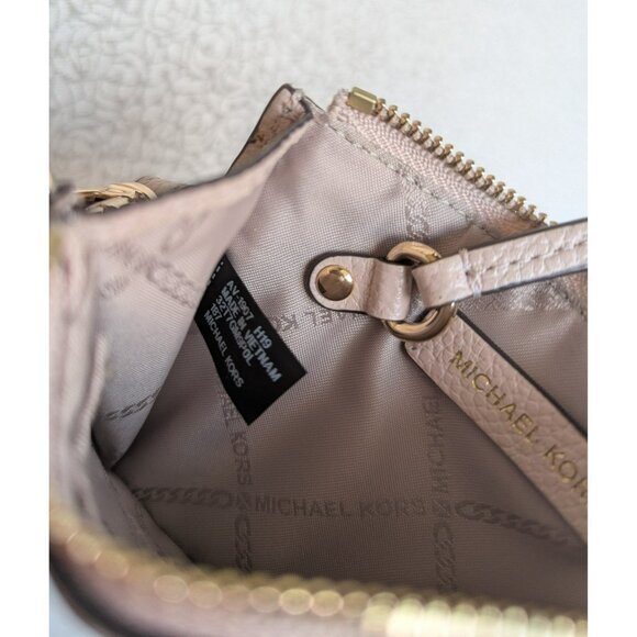 Michael Kors Leather Coin Purse Wristlet With Internal Keychain Pink Gold $78 - Picture 10 of 12